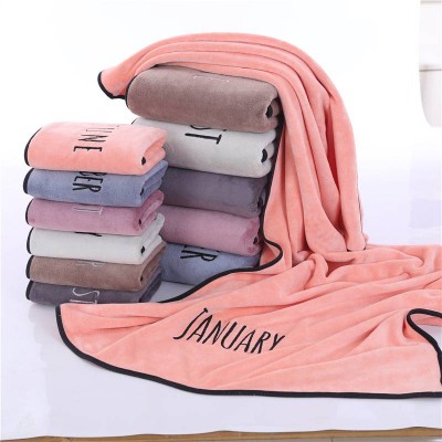 Super Soft Wholesale Price Gym Hand Towel Microfiber Quick Dry Towel Beach Salon Comfortable Embroidery Custom Logo Bath Towels